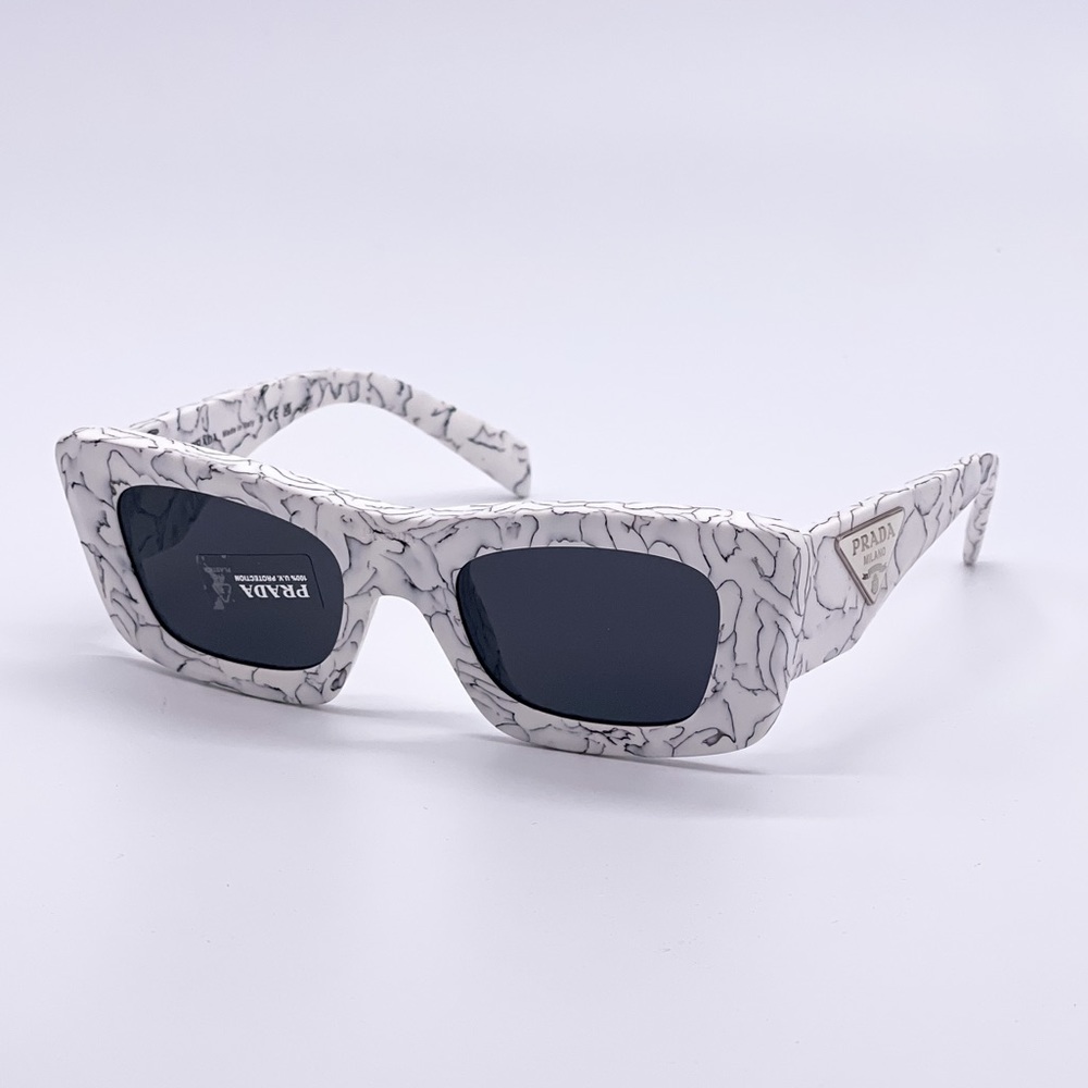 NEW PRADA CAT EYE SUNGLASSES SPR 13Z 17D5S0 PRADA PR13ZS NEW PR 13ZS WHITE - Picture 3 of 15